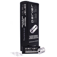 Load image into Gallery viewer, PARKER PREMIUM PLATINUM DOUBLE EDGE SAFETY RAZOR BLADES - 100 Blade Pack**