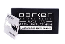 Load image into Gallery viewer, Parker Safety Razor Double Edge Blades 5 pack