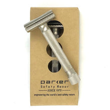 Load image into Gallery viewer, Parker Variant Adjustable Safety Razor, Satin Chrome Handle
