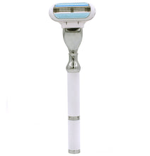 Load image into Gallery viewer, PARKER DELUXE VENUS COMPATIBLE WOMEN'S WHITE METAL RAZOR