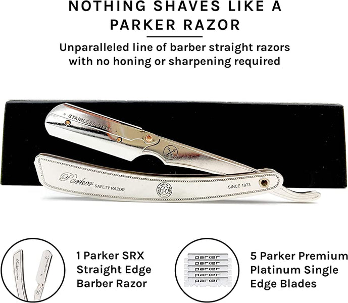 Parker SRX Barber Razor - For Industry Professionals and Home Use