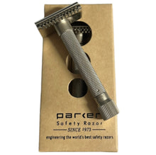 Load image into Gallery viewer, Parker Variant Adjustable Open Comb Safety Razor - Satin Chrome
