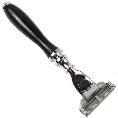 Resin Razor Handle Parker Black Resin Handle Mach3 Cartridge Razor – Razor Distributors
