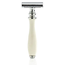 Load image into Gallery viewer, Parker White Resin Handle Three Piece Safety Razor
