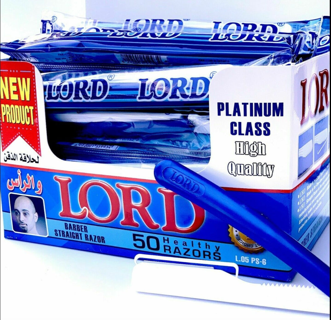 Lord Barber Straight Razors, 50 Pack