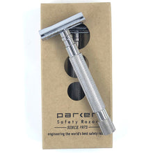 Load image into Gallery viewer, Parker 64S Stainless Steel Handle Safety Razor with Closed Comb Head
