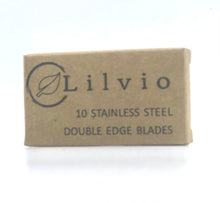 Load image into Gallery viewer, Lilvio Stainless Steel Razor Blades in a 10 Pack
