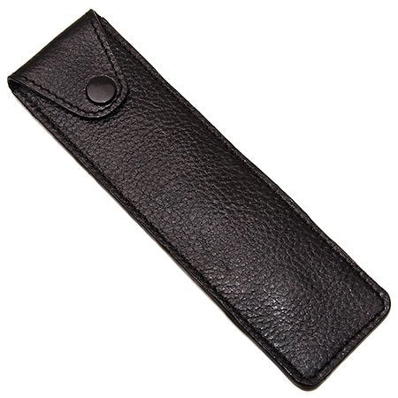 Genuine Leather Protective/Travel Case for Straight, Shavette and Barber Razors - Felt Lined 