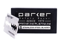 Load image into Gallery viewer, Parker Safety Razor Double Edge Blades 5 pack
