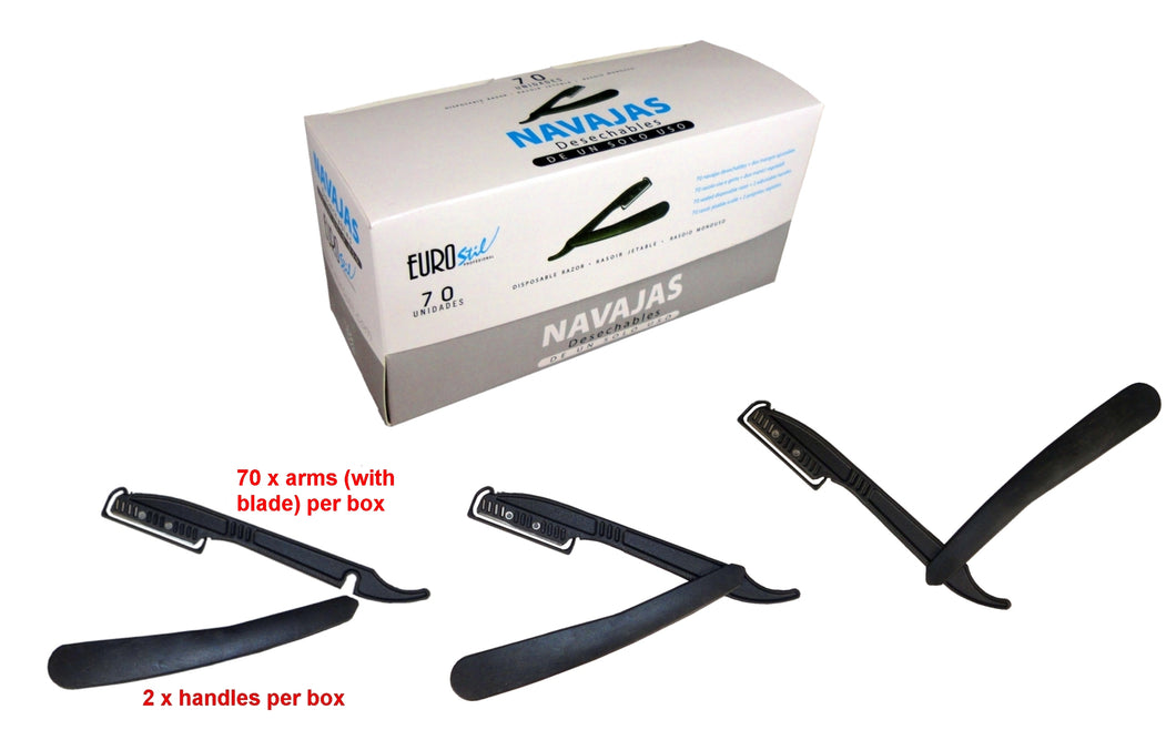 Navajas Disposable Razors for Salons, Barbers or Home