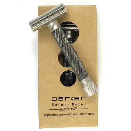 Parker Variant Adjustable Safety Razor, Graphite Coloured Handle