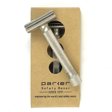 Load image into Gallery viewer, Parker Variant Adjustable Safety Razor, Satin Chrome Handle
